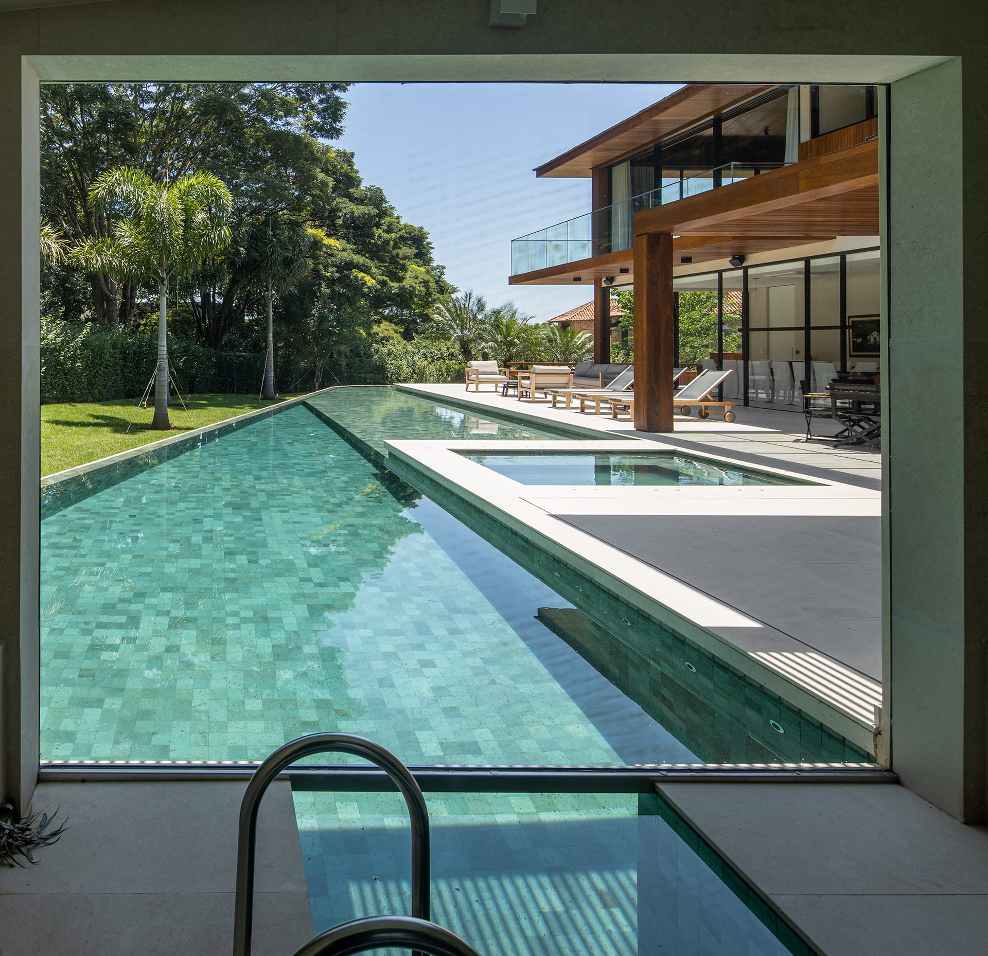 Visto Piscina Coberta Casa de Campo PB Fazenda Boa Vista Lima Sampaio